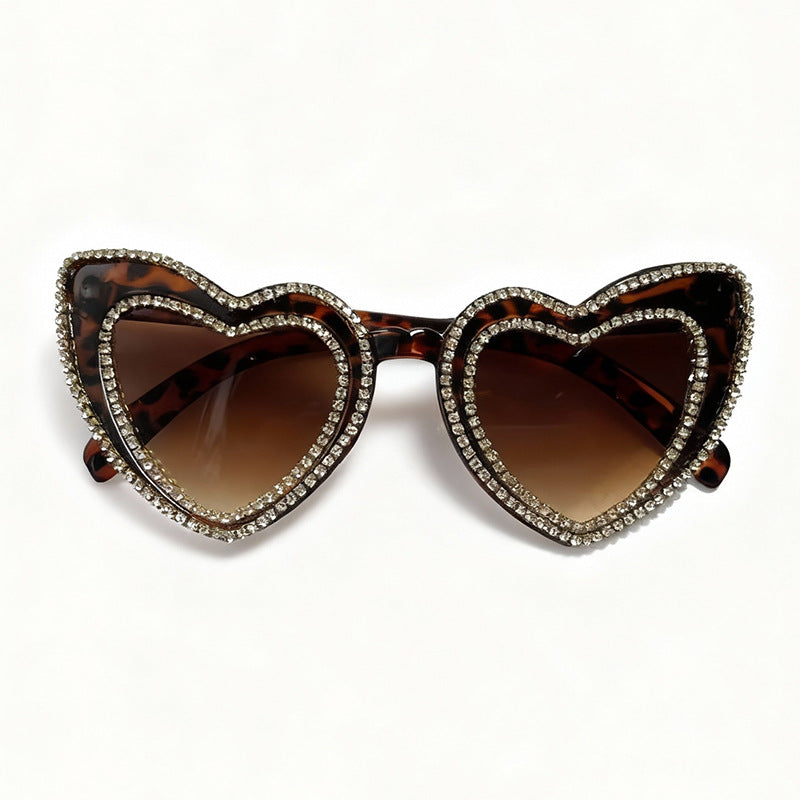 Glamouröse Herzrahmen-Sonnenbrille Brehn