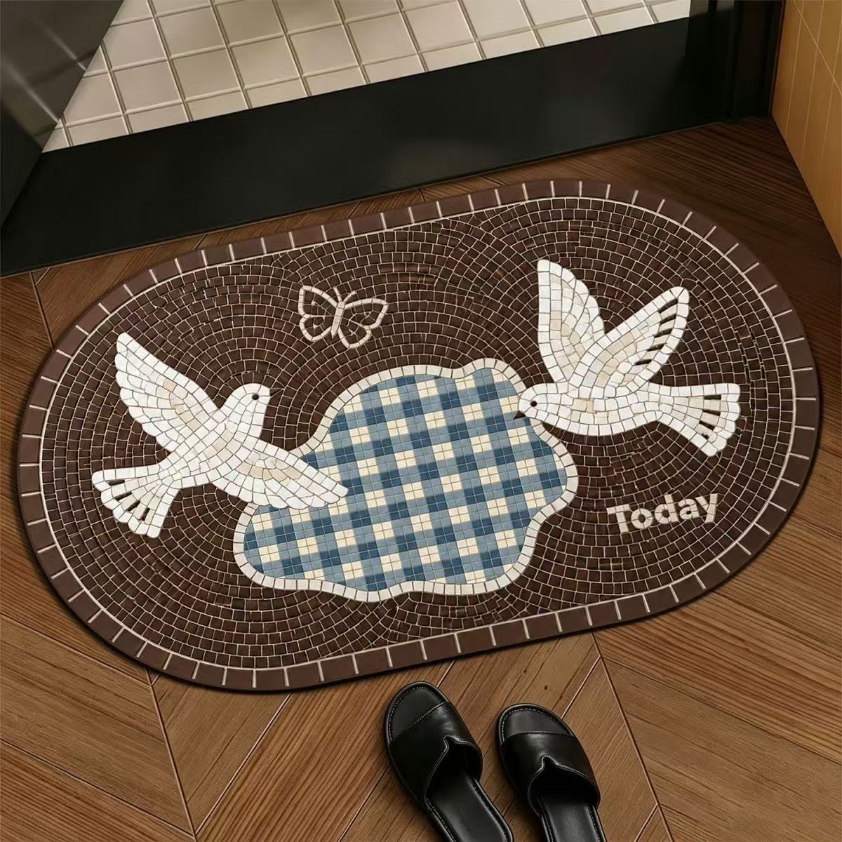 Dekorativer Mosaik-Türmatte Brehn