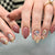 Künstlerische Blumen Press-On Nail Art Brehn