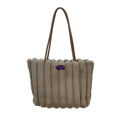 Plüsch-texturiertes Tote Bag