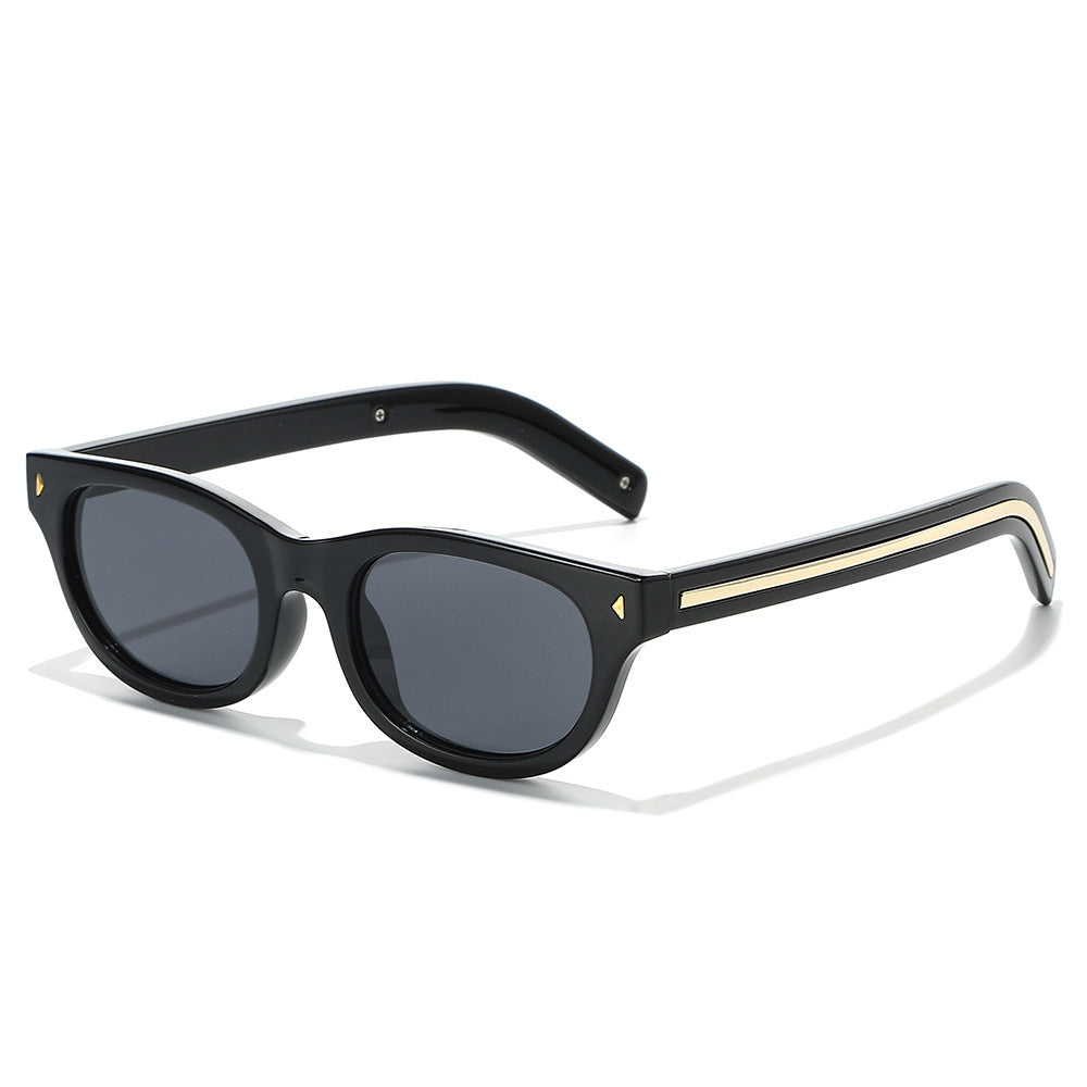 Retro-inspirierte Schildpatt Katzenaugen-Sonnenbrille Brehn