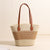 Damen Strandtasche aus hochwertigem geflochtenem Naturmaterial mit stilvollen Lederakzenten Brehn