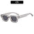 Geometrische transparente Rahmensonnenbrille