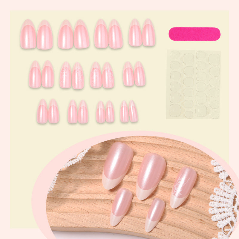 Elegante French Tip Press-On Nails Brehn