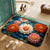 Floraler bestickter Teppich Brehn