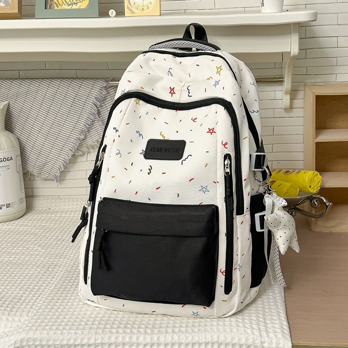 Trendy Dekorative Gemusterte Rucksack Brehn