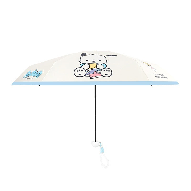 Damen kreativer Faltregenschirm mit niedlichem Pochacco-Motiv Brehn