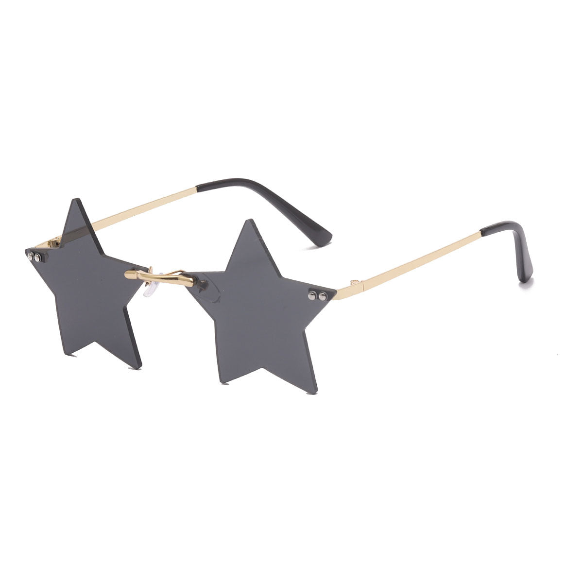 Damen auffällige Sonnenbrille mit sternförmigem Rahmen und gradienten Gläsern Brehn