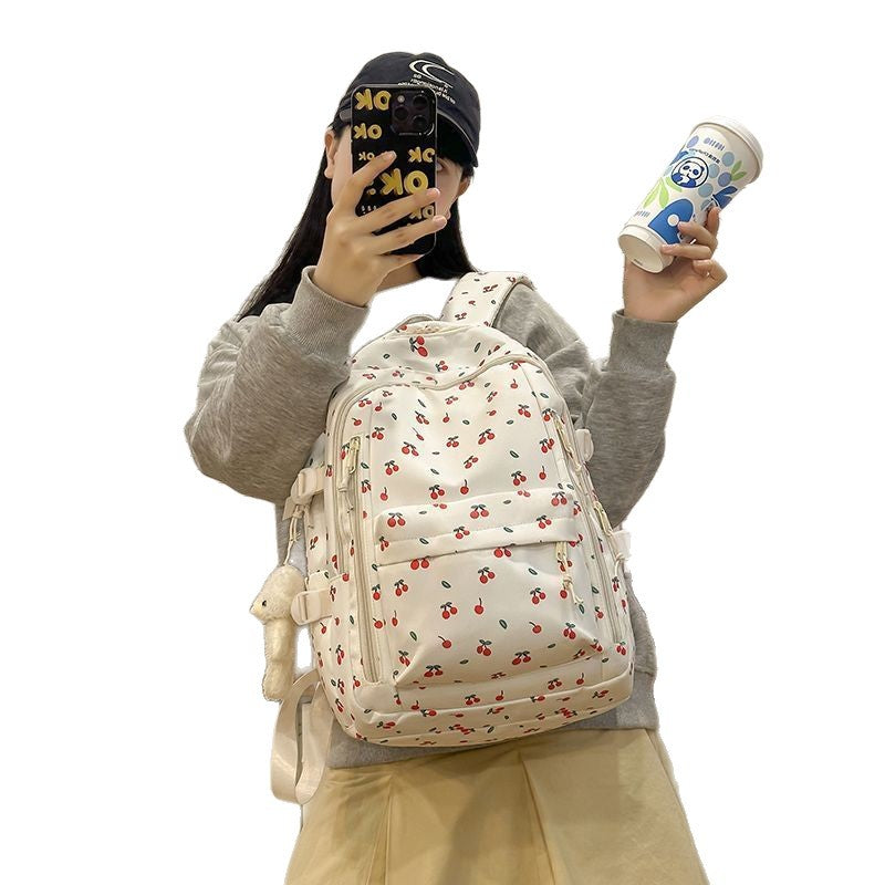 Blumenverzierte Rucksack Brehn