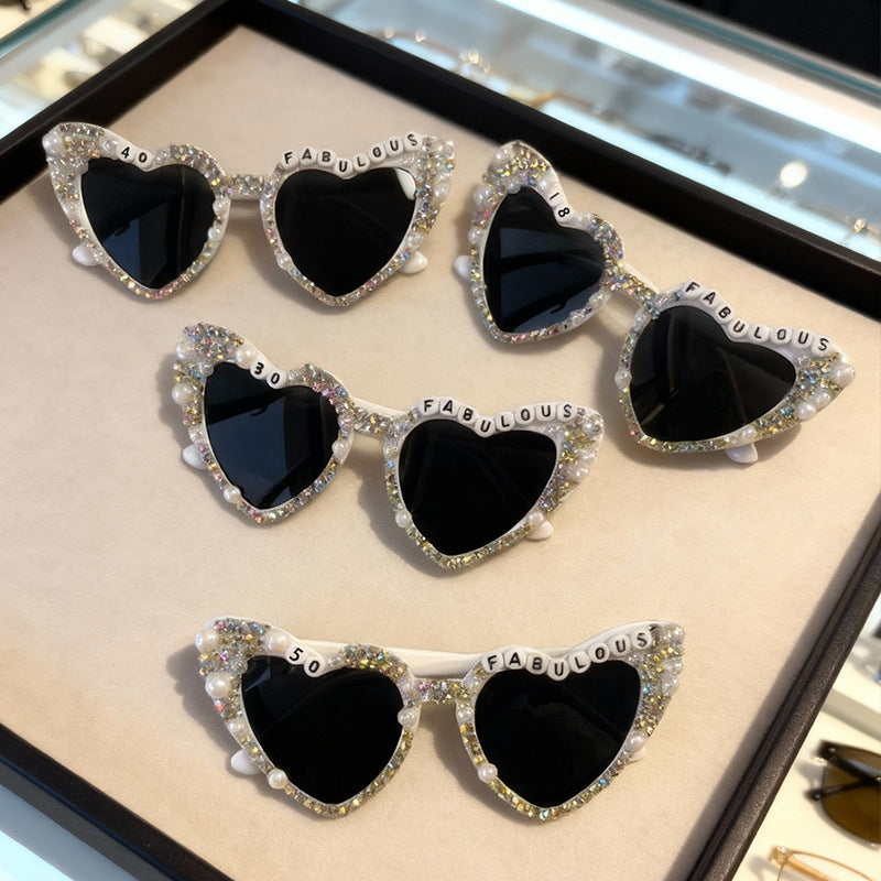 Glamouröse Herzförmige Sonnenbrille Brehn