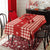 Gestreifte Tischdecke