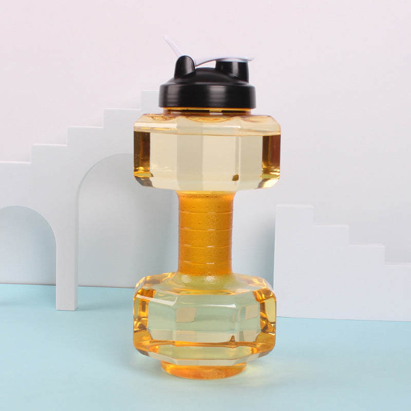 Unisex Fitness Wasserflasche in origineller Hantel-Form Brehn
