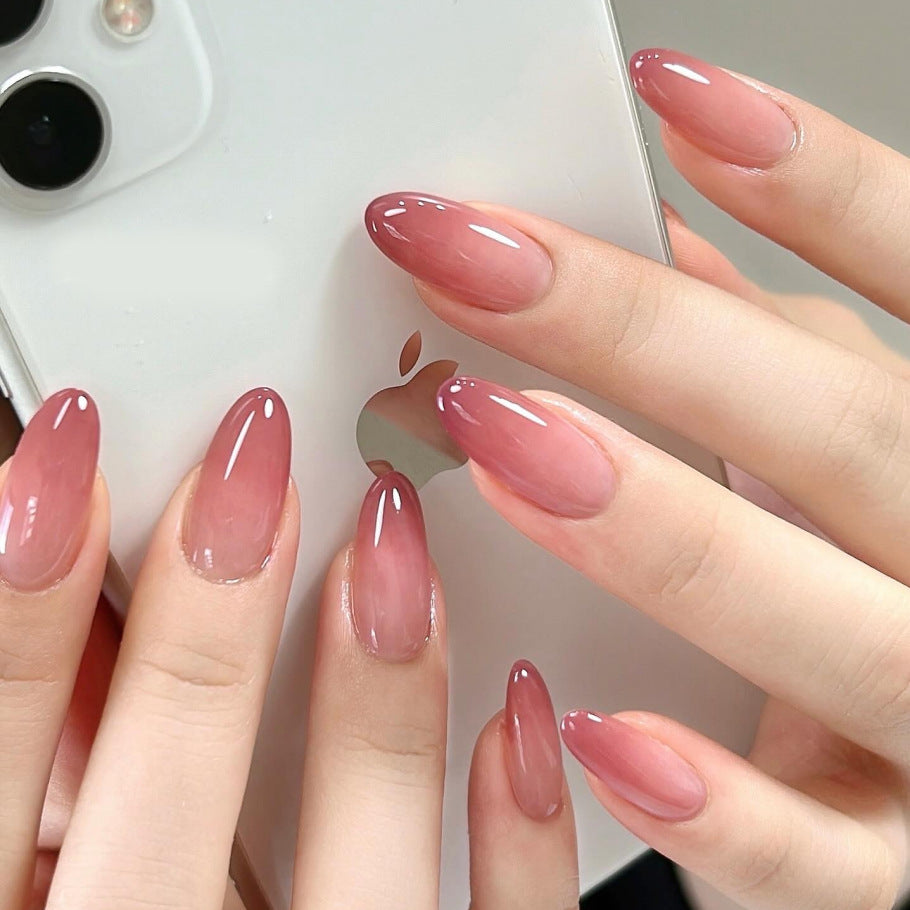 Stylisches Press-On Nagel-Set mit eleganten Glitzerakzenten Brehn
