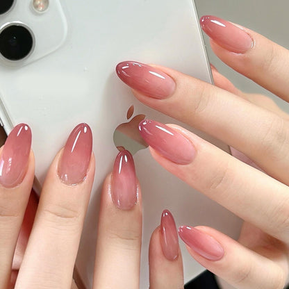 Stylisches Press-On Nagel-Set mit eleganten Glitzerakzenten Brehn