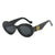 Damen elegante geschwungene Sonnenbrille Brehn