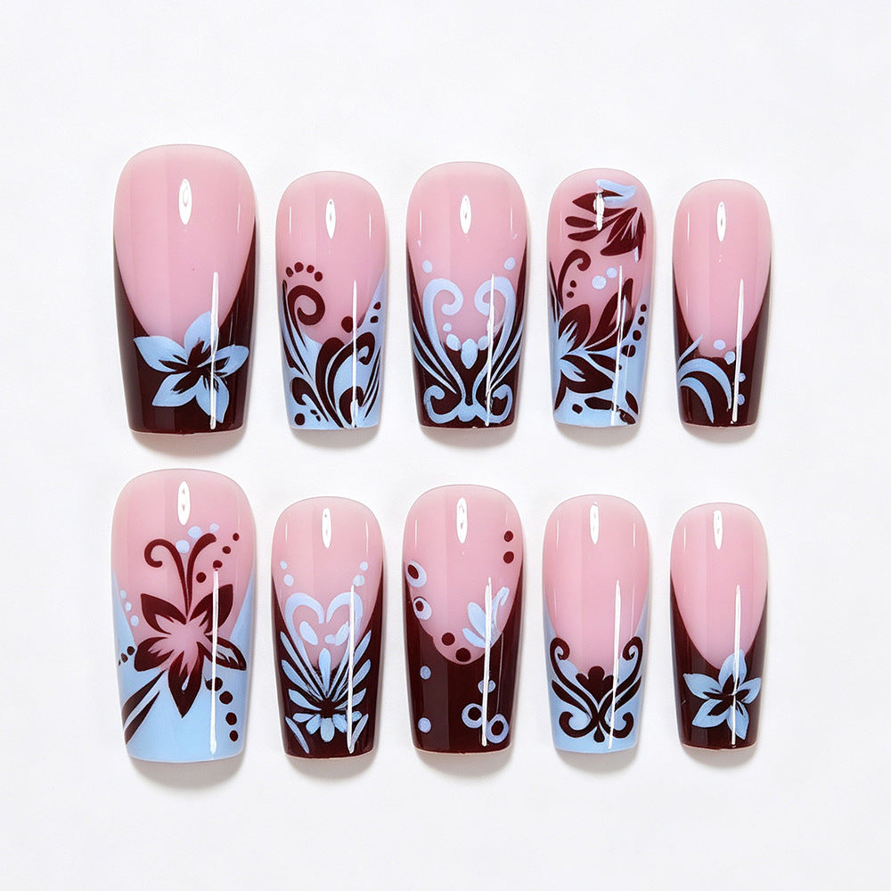 Künstlerische Lange Nagelwraps Brehn