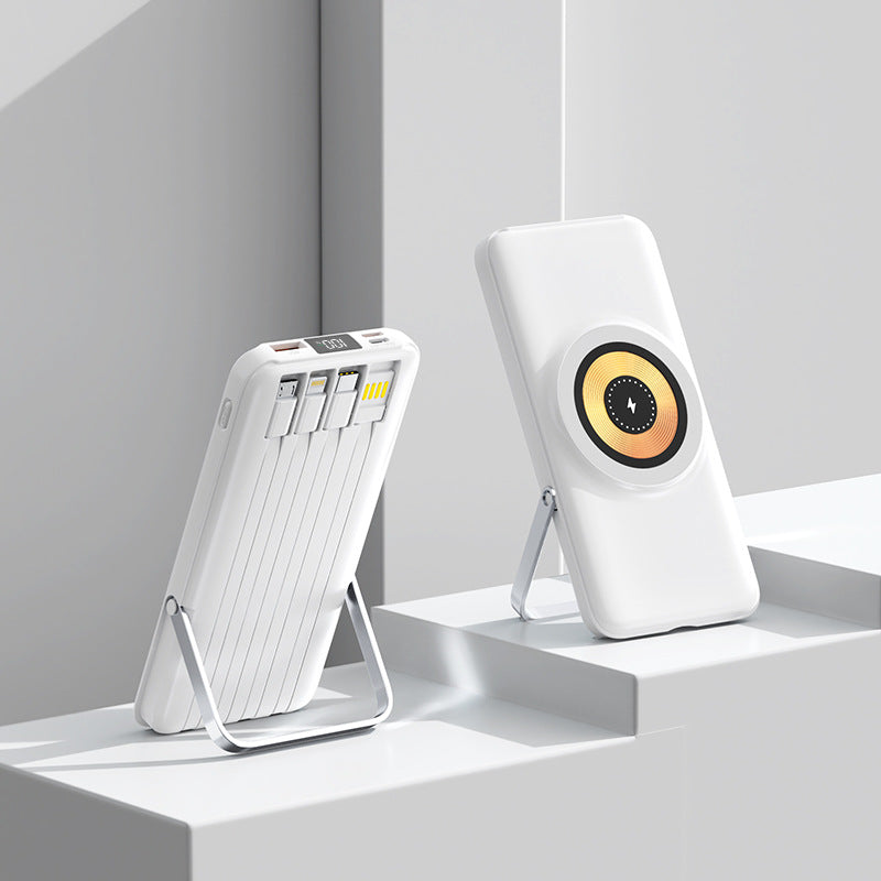 Tragbare Powerbank mit Kabelloser Ladefunktion Brehn
