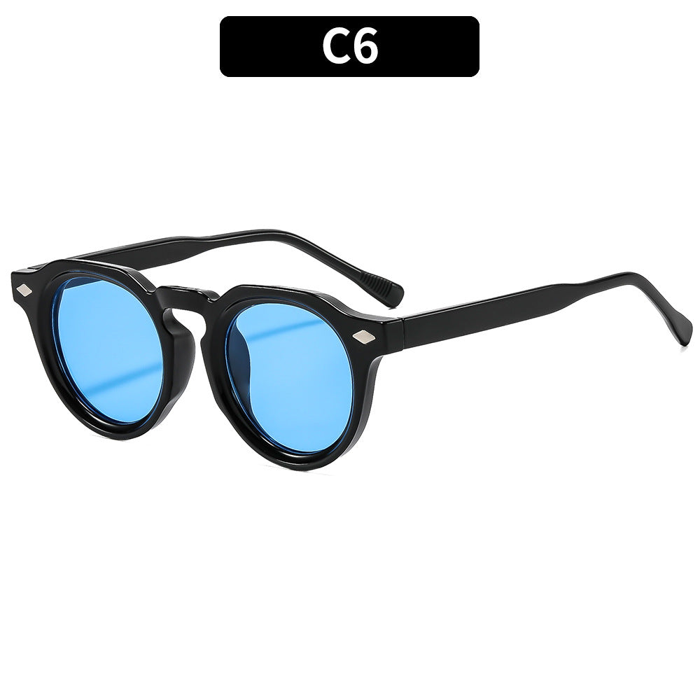 Stylische Statement-Rundrahmen-Sonnenbrillen