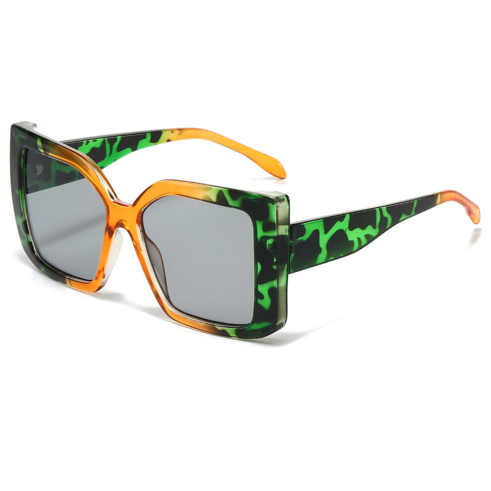 Übergroße geometrische quadratische Sonnenbrille Brehn