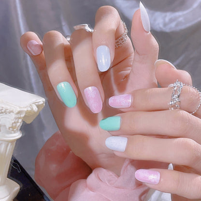Floral Design Press-On Nail Set