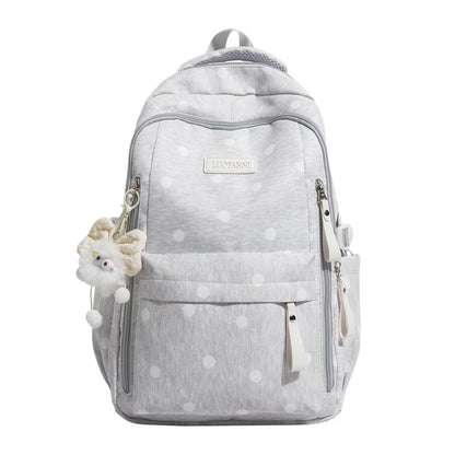 Polka Dot Mehrfach-Taschen Rucksack Brehn