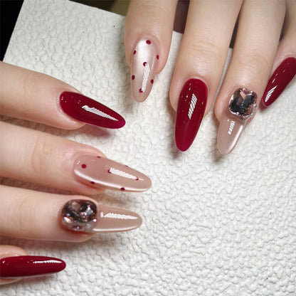 Stylische Press-On-Nageltips mit Leopardendesign Brehn