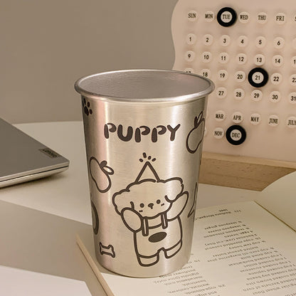 Edelstahl Trinkbecher mit Verspieltem Hundedesign Brehn