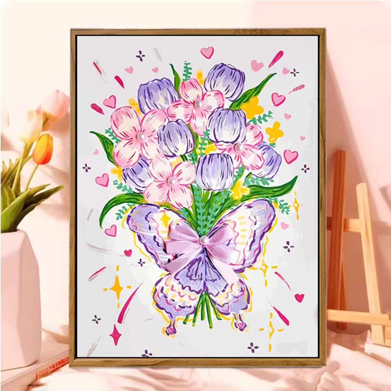 Dekorative Florale Schmetterlings Wandkunst Brehn