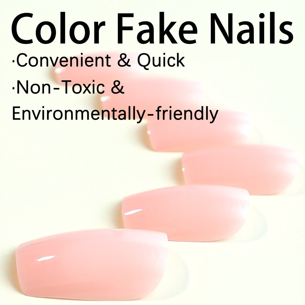Kunstnagel-Set mit Hochglanz-Acryl und eleganten Designs Brehn