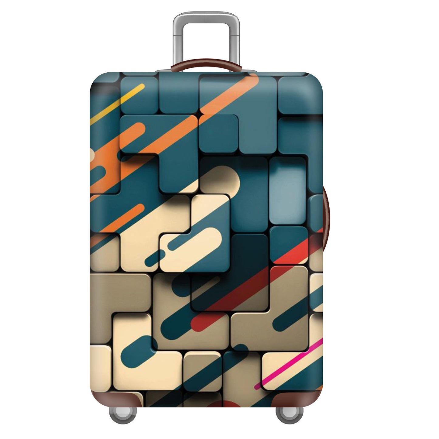 Unisex nan robuster Hartschalen-Trolley mit Polycarbonat-Außenschale und Autoemblem-Motiv Brehn