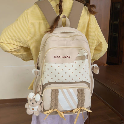 Stylischer multifunktionaler Rucksack mit niedlichen Charms Brehn