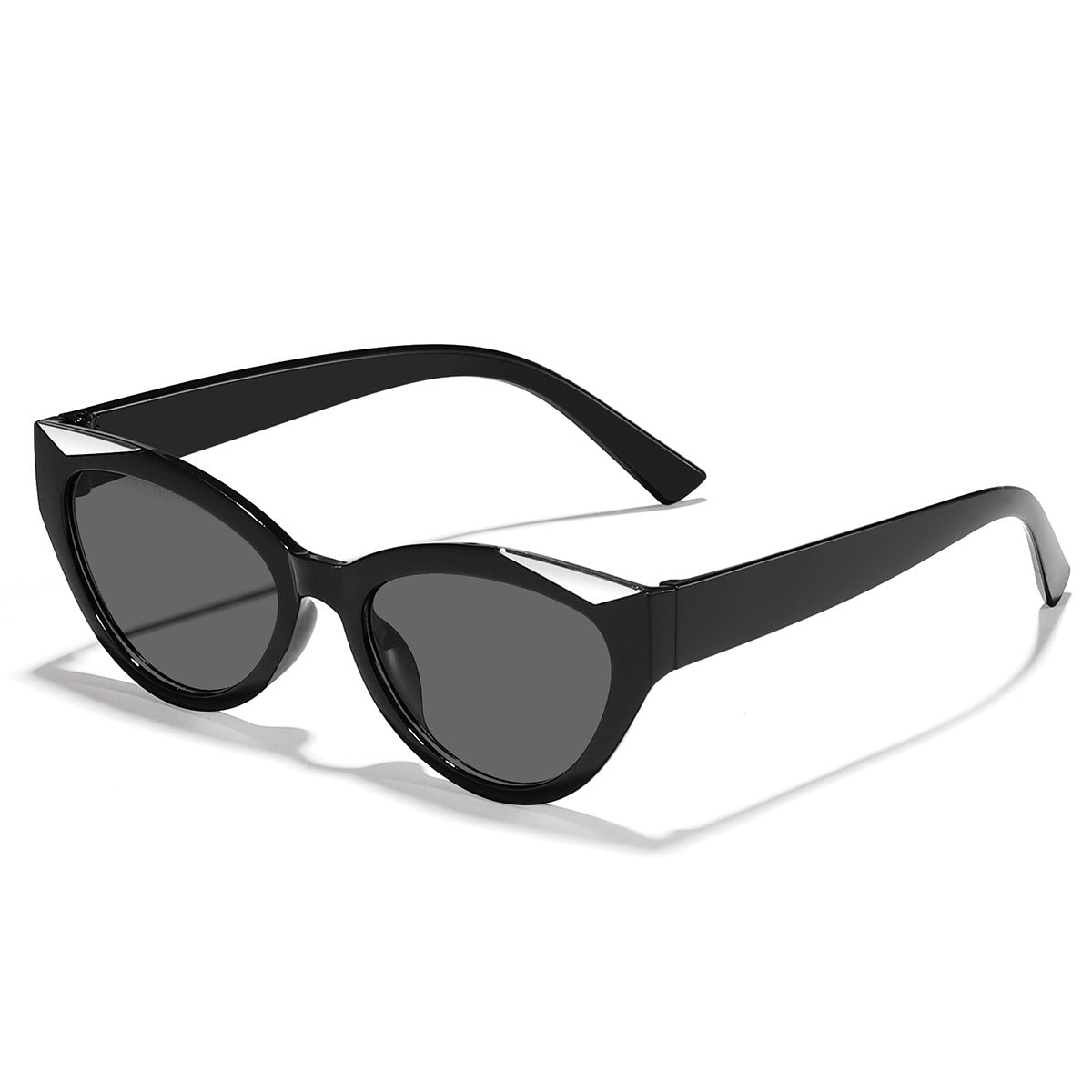 Damen modische Cat-Eye Sonnenbrille mit glänzenden Details Brehn