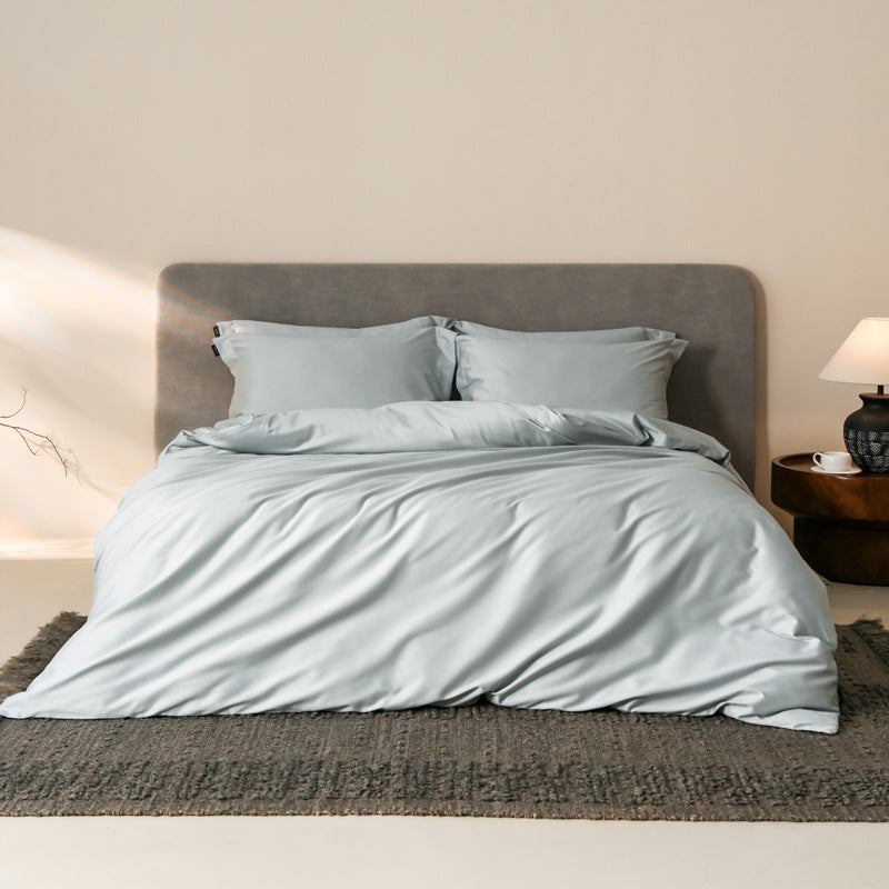 Umkehrbare Micro-Satin Bettbezug Set mit verdecktem Verschluss & Eckenbindungen