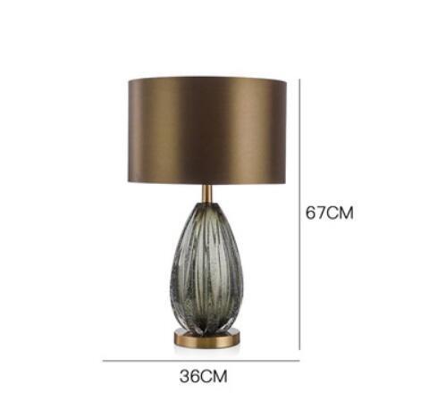 Elegante Glas Akzent Tischlampe