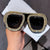 Damen Glamouröse Sonnenbrille mit extravagantem Kristallrahmen Brehn
