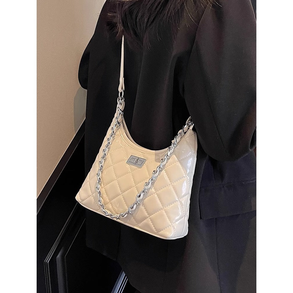 Gequiltete Kunstleder Kettenhandtasche Brehn