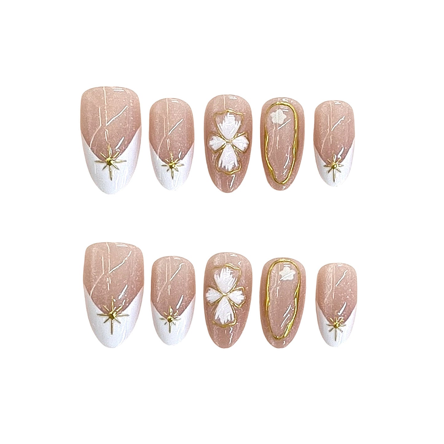 Elegante florale Nagel Kunst Tipps Brehn