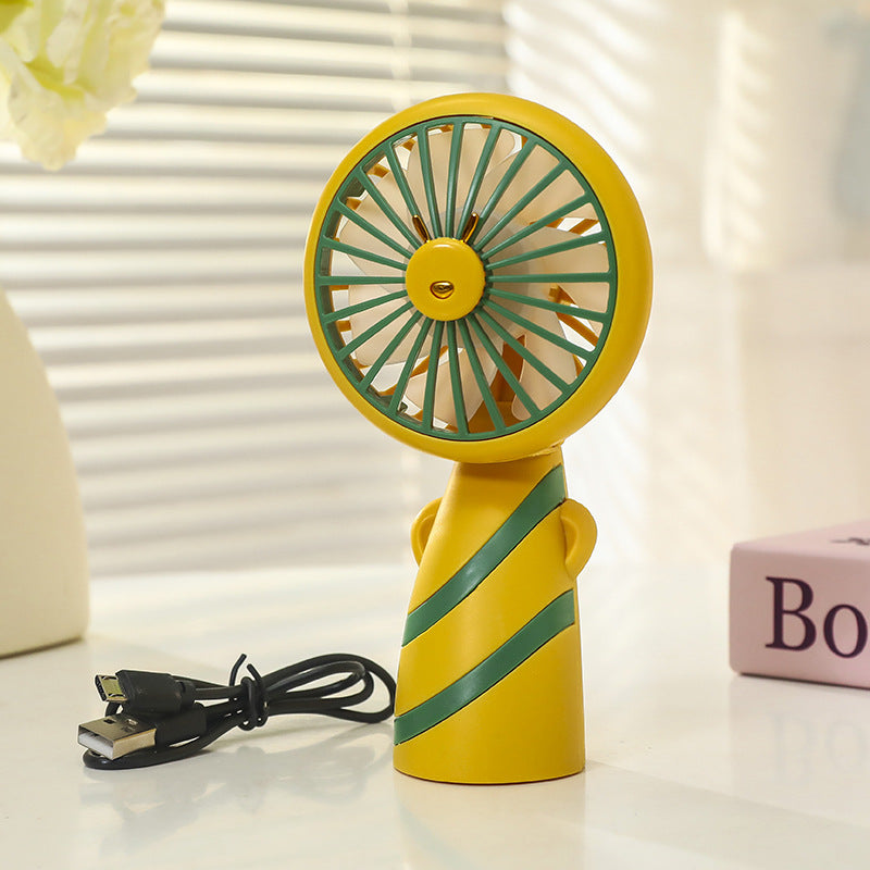 Frauen Tragbarer Mini Handventilator mit USB-Ladefunktion und ergonomischem Design Brehn