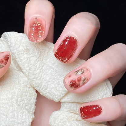 Kunstvolle Nagelkunst mit Funkelelementen und eleganten Akzenten Brehn