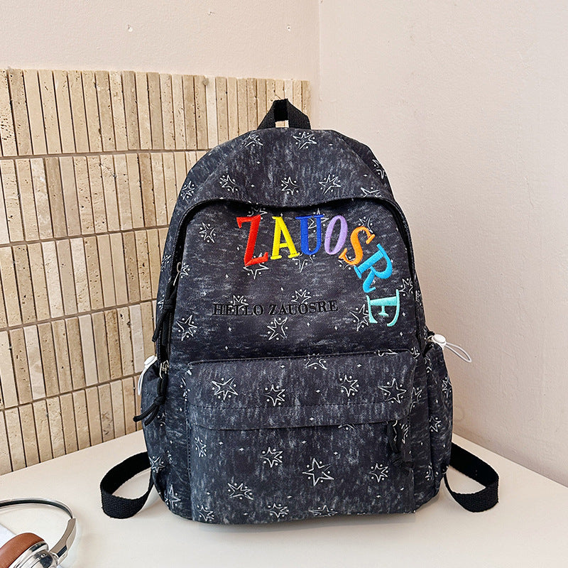 Lässiger Rucksack mit Sternenmuster