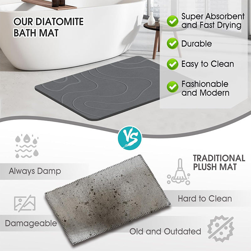 Diatomaceous Erde Badmatte