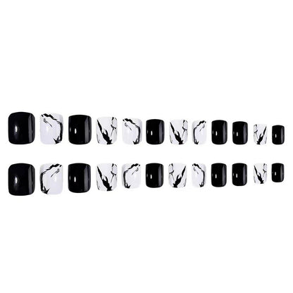 Kunstnagelset mit luxuriösem Marmor-Design und elegantem Hochglanz-Finish Brehn