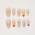 Kunstvolle Nagelset mit floralen Motiven Brehn