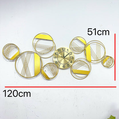 Abstrakte geometrische Wanduhr Kunst Brehn
