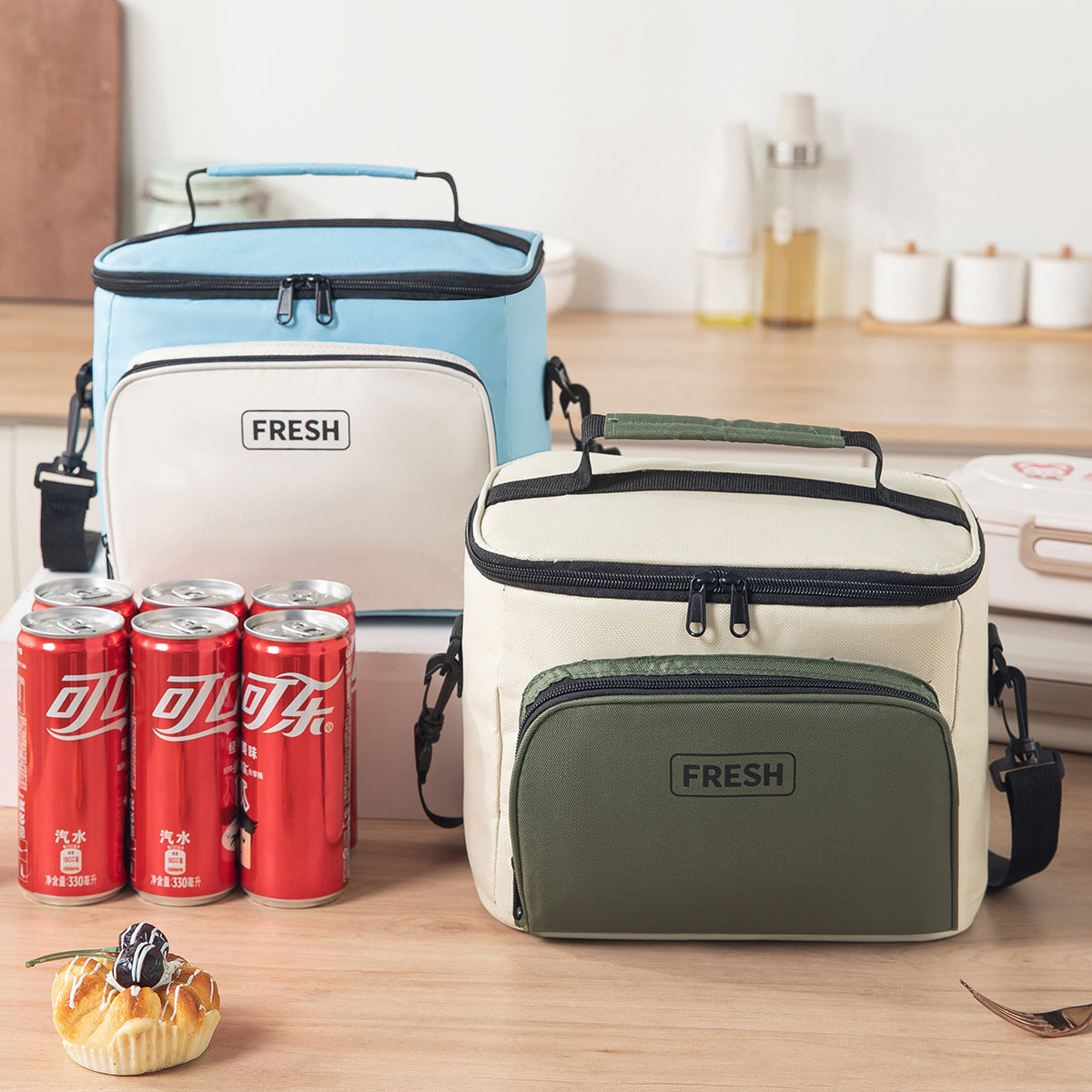 Isolierter Lebensmittelträger mit Multi-Taschen-Design