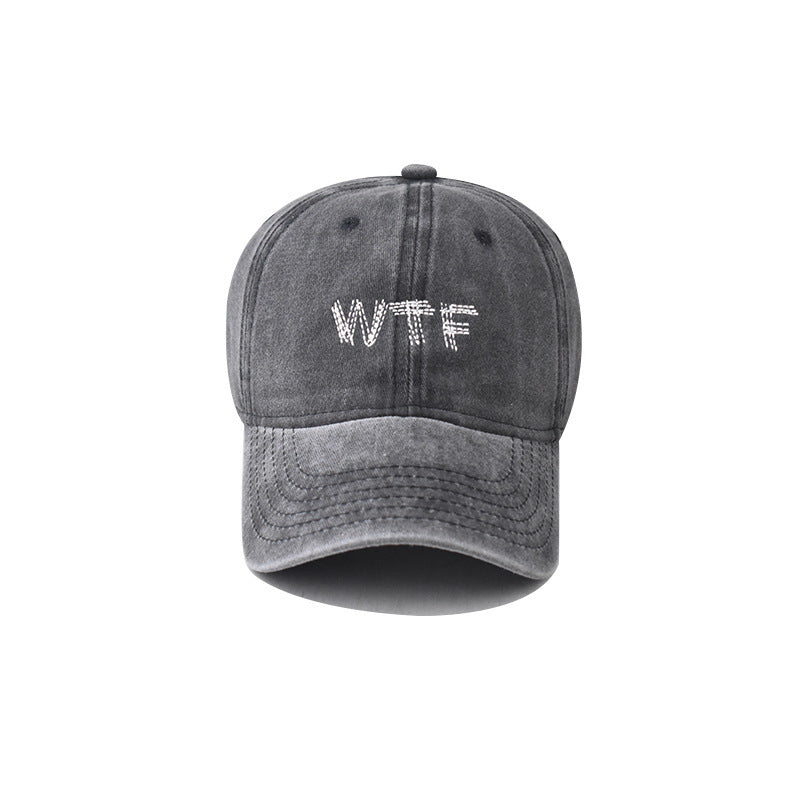 Damen Freizeit Destroyed Denim Baseballcap Brehn