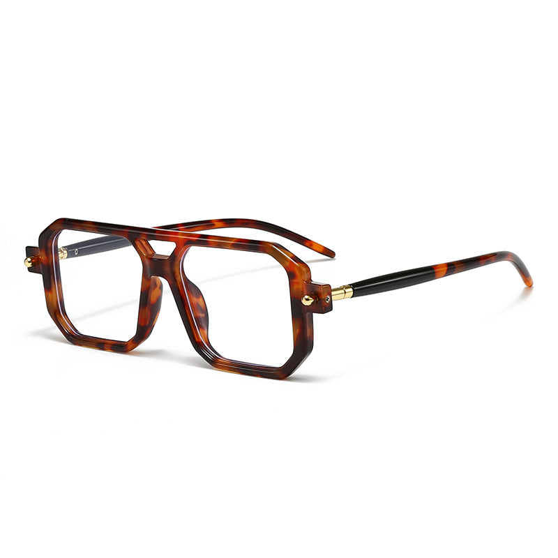 Damen oversized rechteckige Brille Brehn