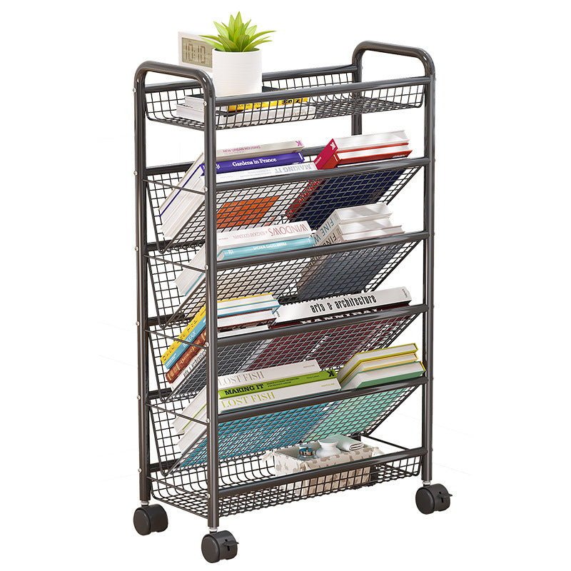 Rolling Metal Buchaufbewahrung Rack Brehn