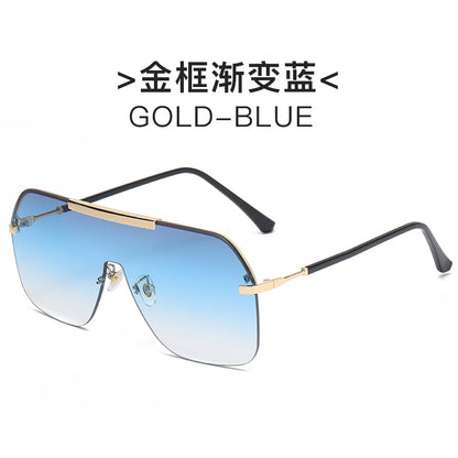 Damen extravagante oversized Sonnenbrille mit futuristischem Design Brehn
