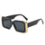 Damen Oversized-Sonnenbrille im modernen Animal-Print-Design Brehn